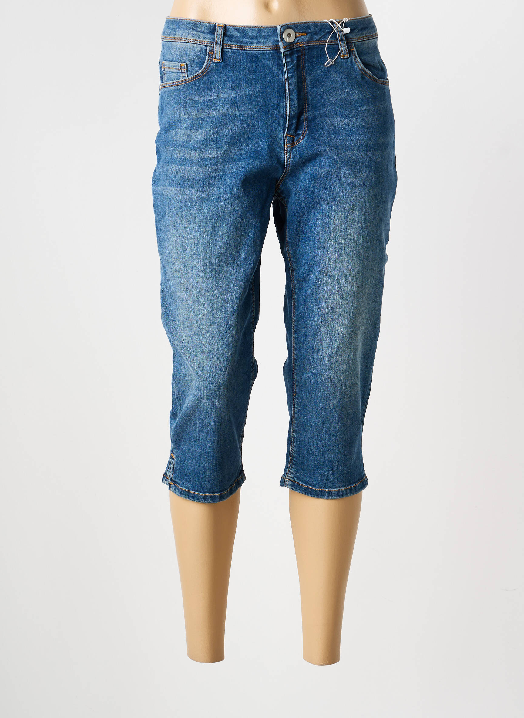 Corsar țesătură denim mărime normală albastru TBS femeie