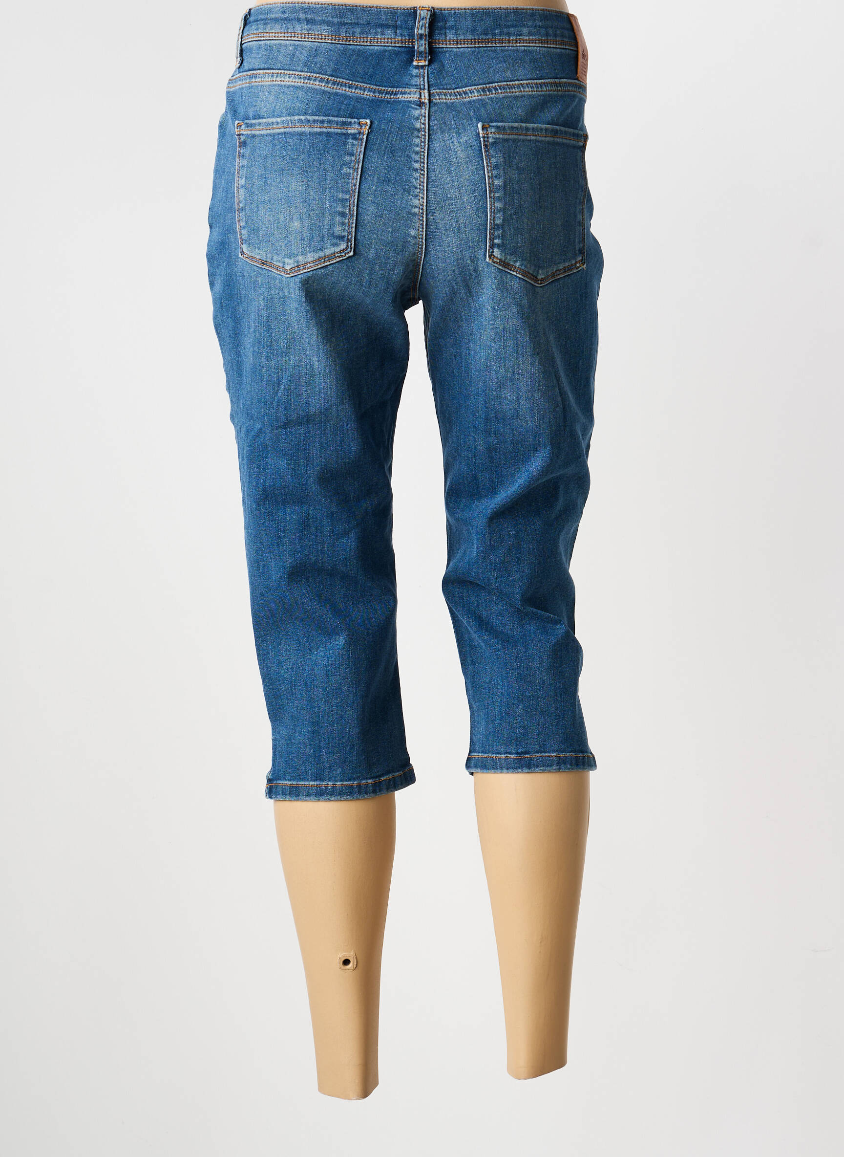 Corsar țesătură denim mărime normală albastru TBS femeie