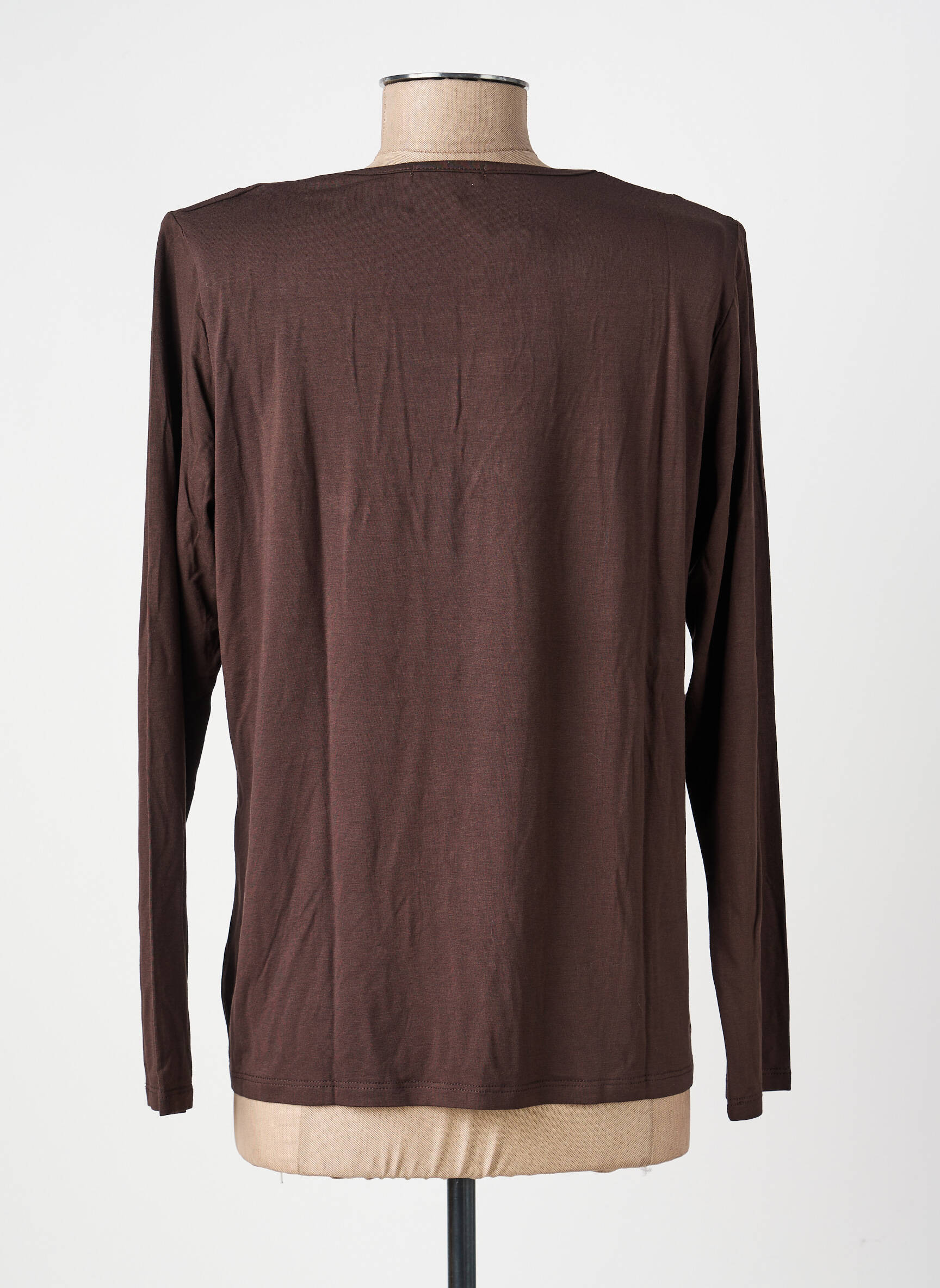 Tricou mâneci lungi mâneci lungi maro UNICA femeie