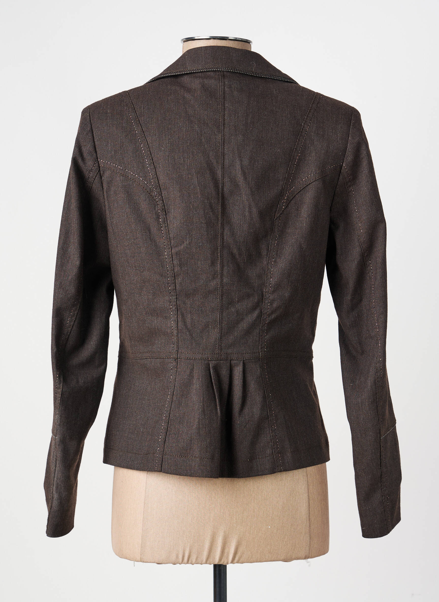 Jachete casual finisaj interior dublat maro JOCAVI femeie