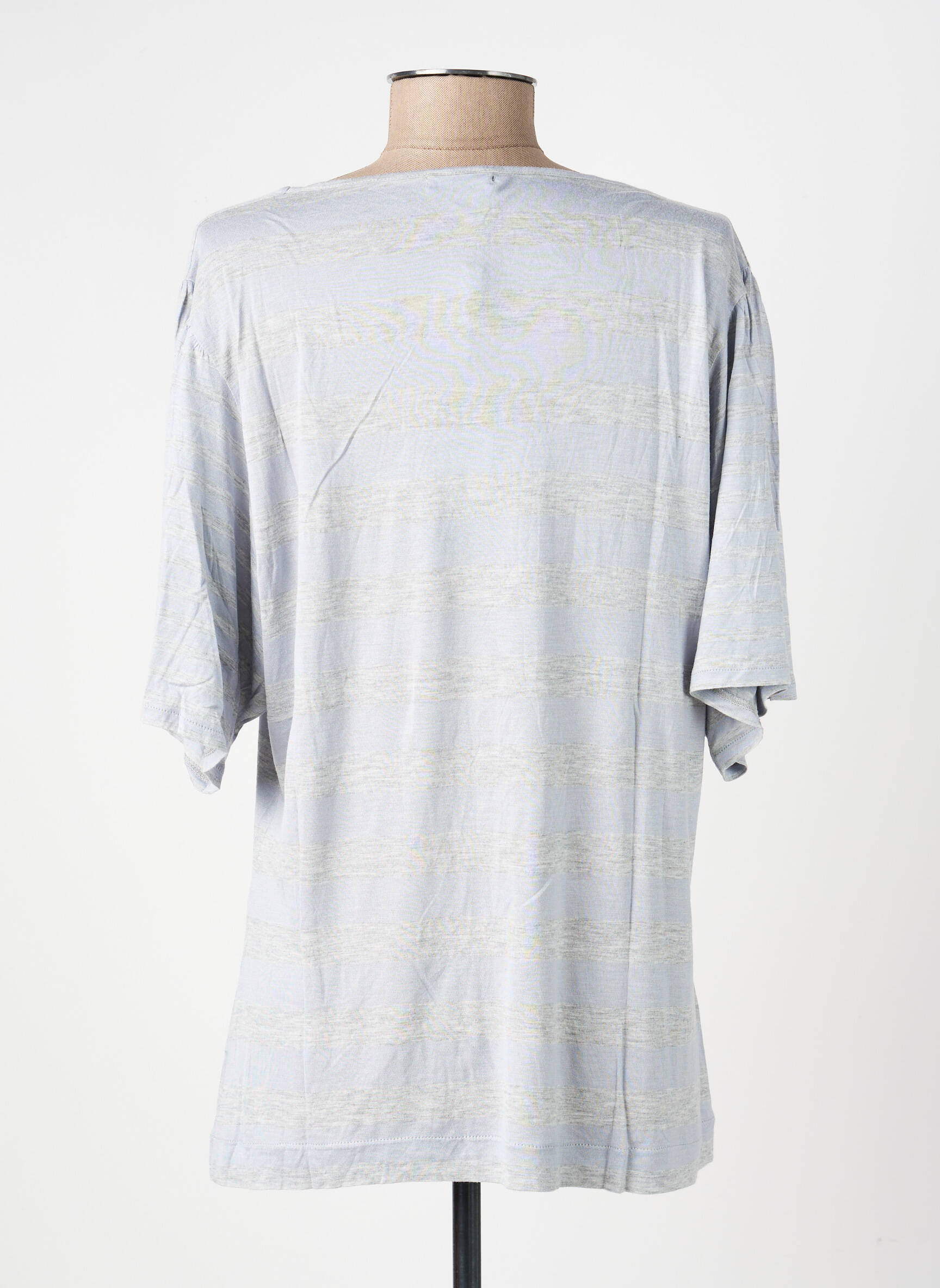 Tricou croială dreaptă mâneci scurte albastru ESCORPION femeie