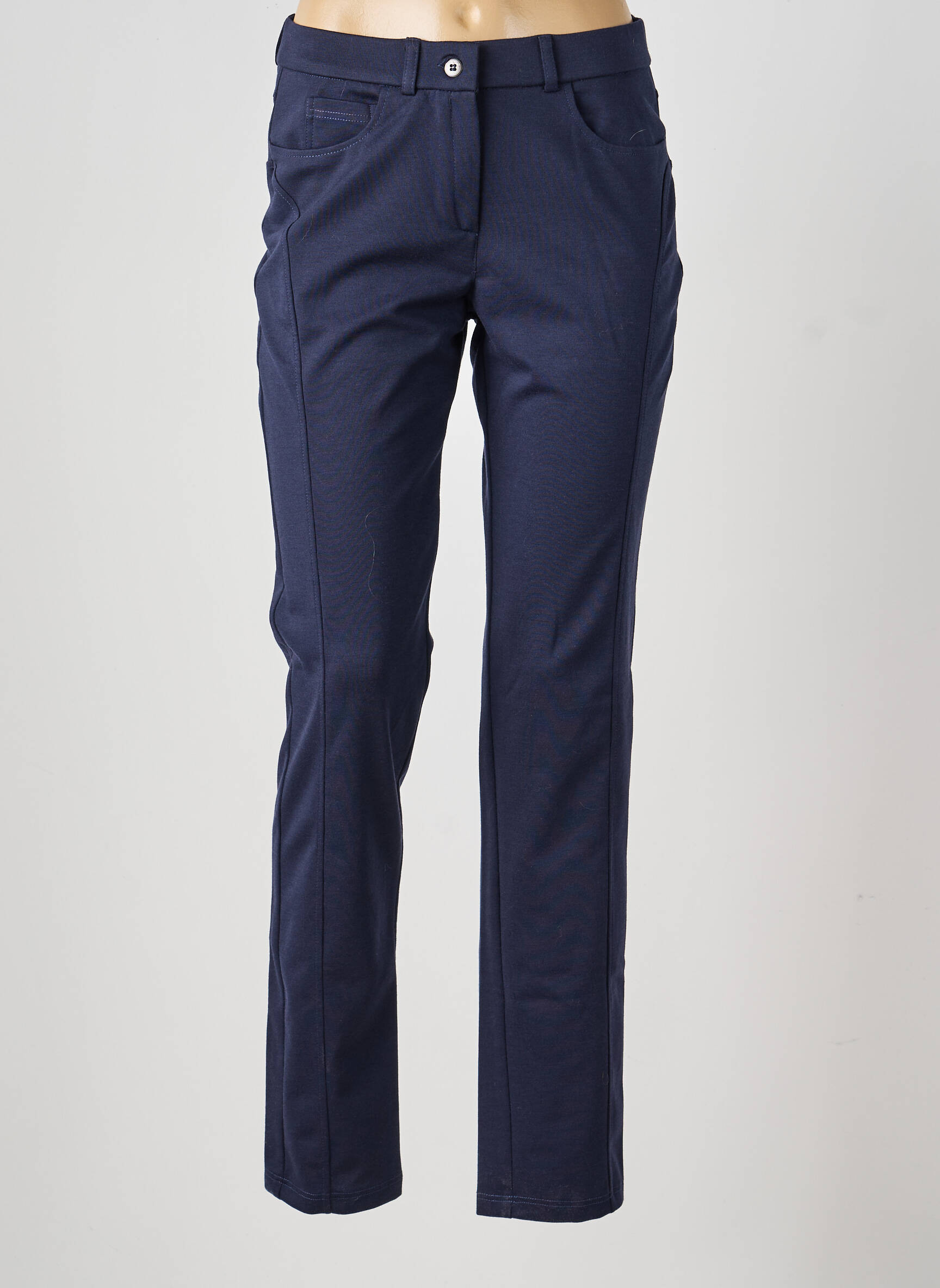 Pantalon slim elasticitate mărime normală albastru GUY DUBOUIS femeie