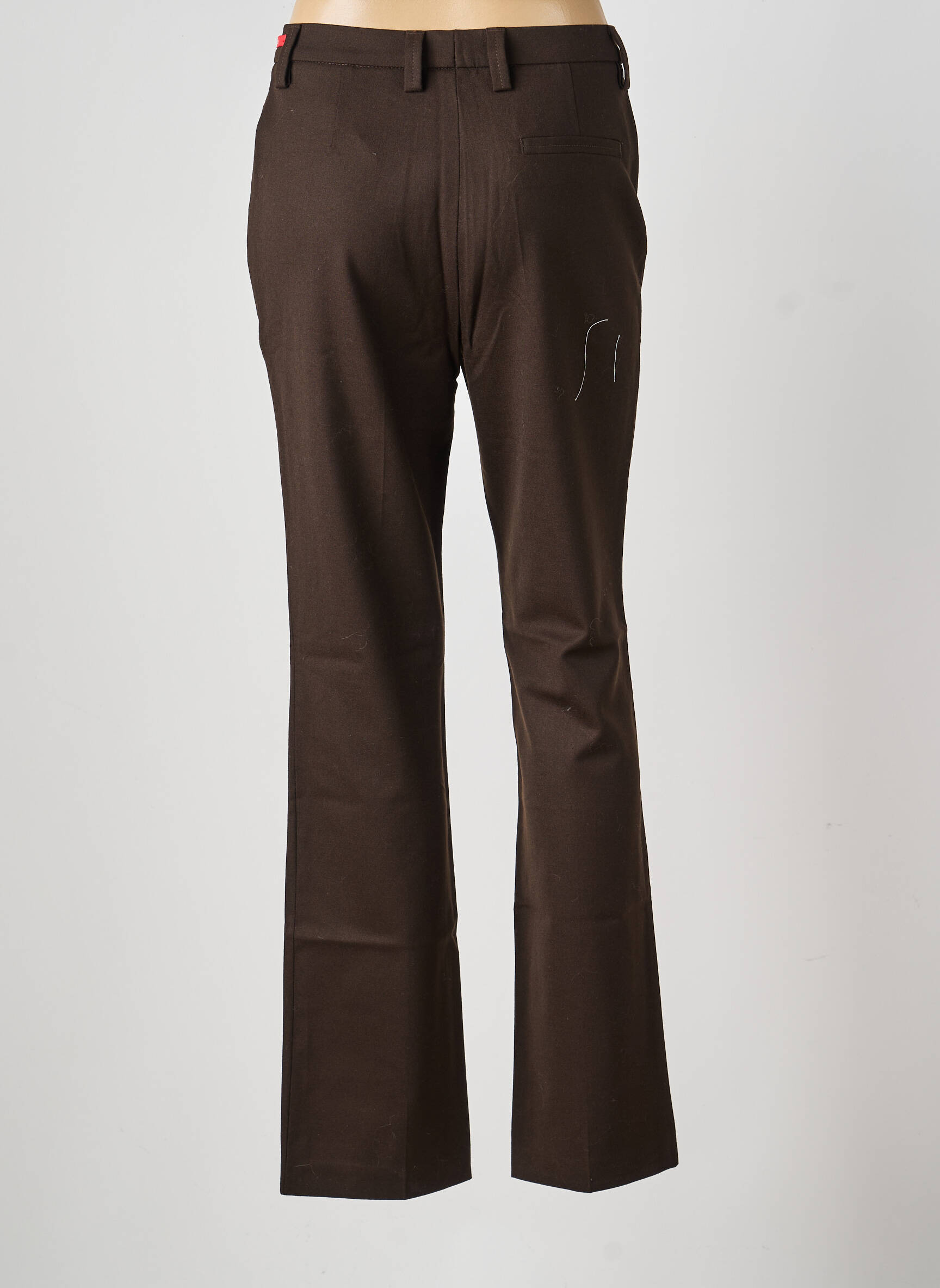 Pantalon drept elasticitate mărime normală maro GARDEUR femeie