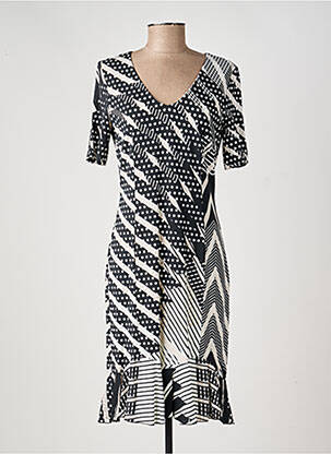 Rochie midi mâneci scurte mâneci scurte negru EROKE femeie