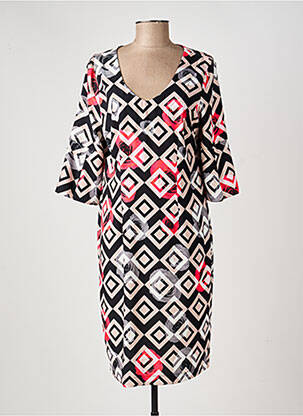 Rochie midi mâneci 3/4 mâneci 3/4 negru EROKE femeie