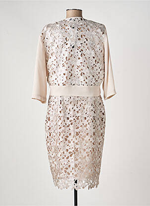 Set rochie mâneci 3/4 bej ANDAMIO femeie