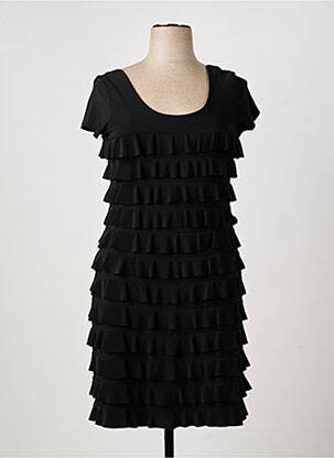 Rochie midi mâneci scurte mâneci scurte negru FRANK LYMAN femeie