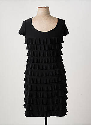 Rochie midi mâneci scurte mâneci scurte negru FRANK LYMAN femeie