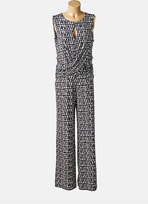Salopetă-pantalon închidere cu nasturi la spate fără mâneci negru EROKE femeie