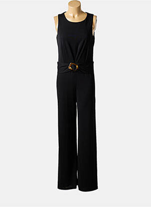 Salopetă-pantalon țesătură crep fără mâneci negru DANEVA femeie