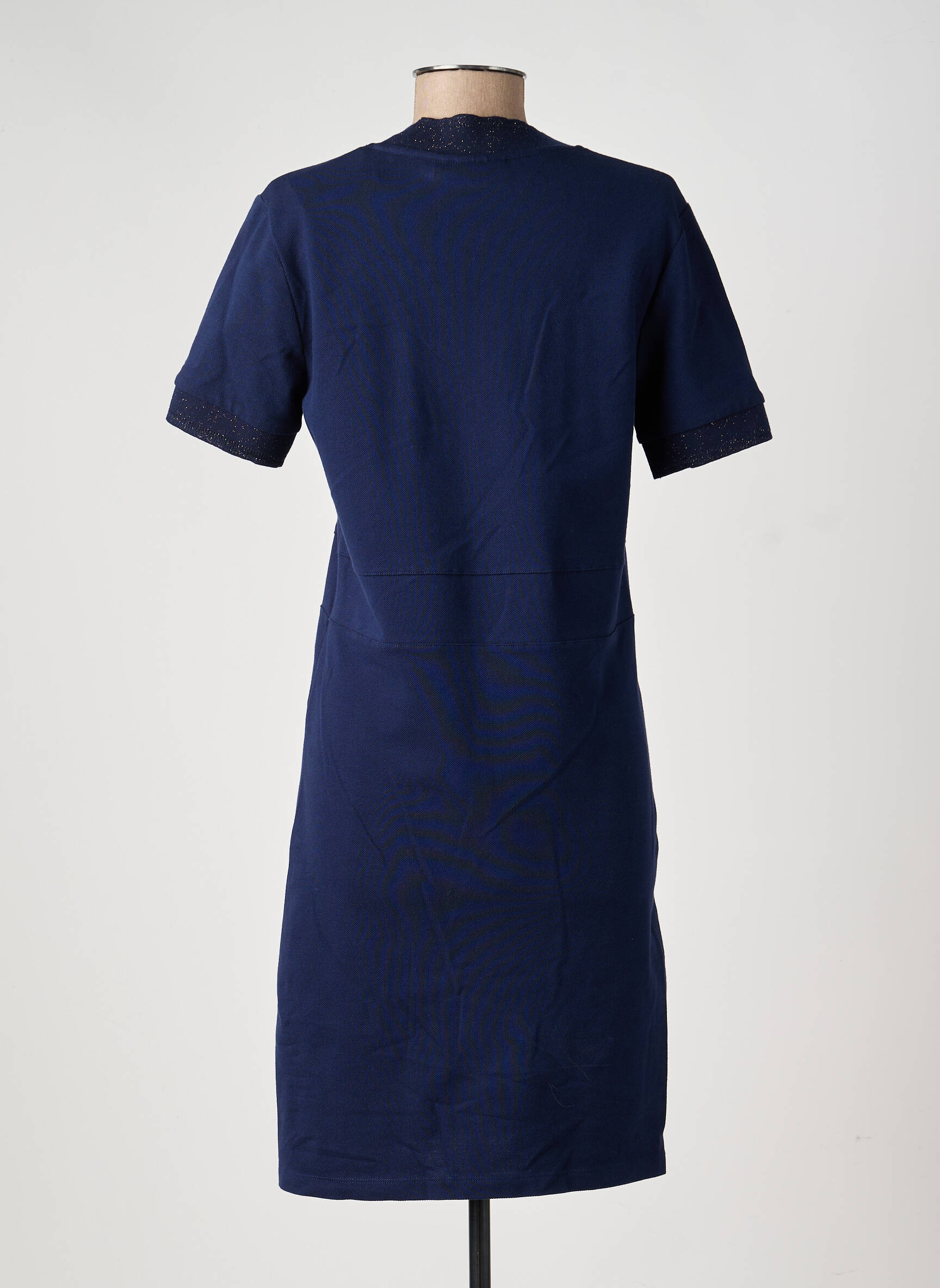 Rochie midi mâneci scurte mâneci scurte albastru DELAHAYE femeie