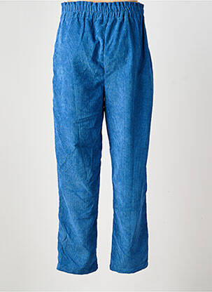 Pantalon drept elasticitate talie înaltă albastru SEASON femeie