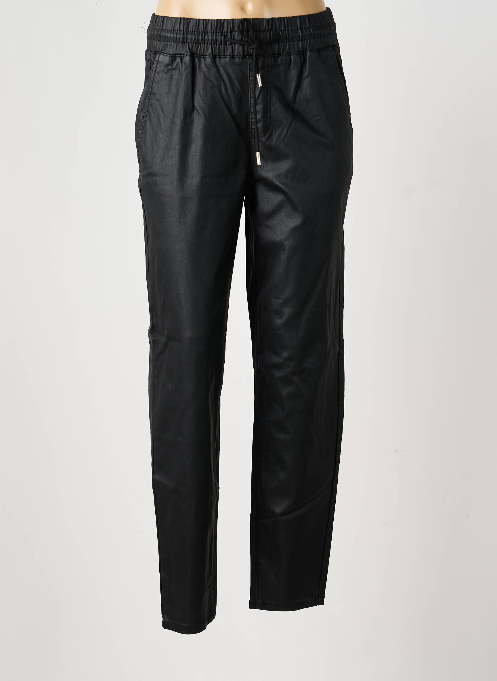 Pantalon chino elasticitate mărime normală negru TOXIK3 femeie