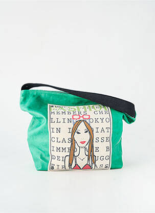 Geantă tip de purtare mână formă de geantă shopper verde BARBARA RIHL femeie