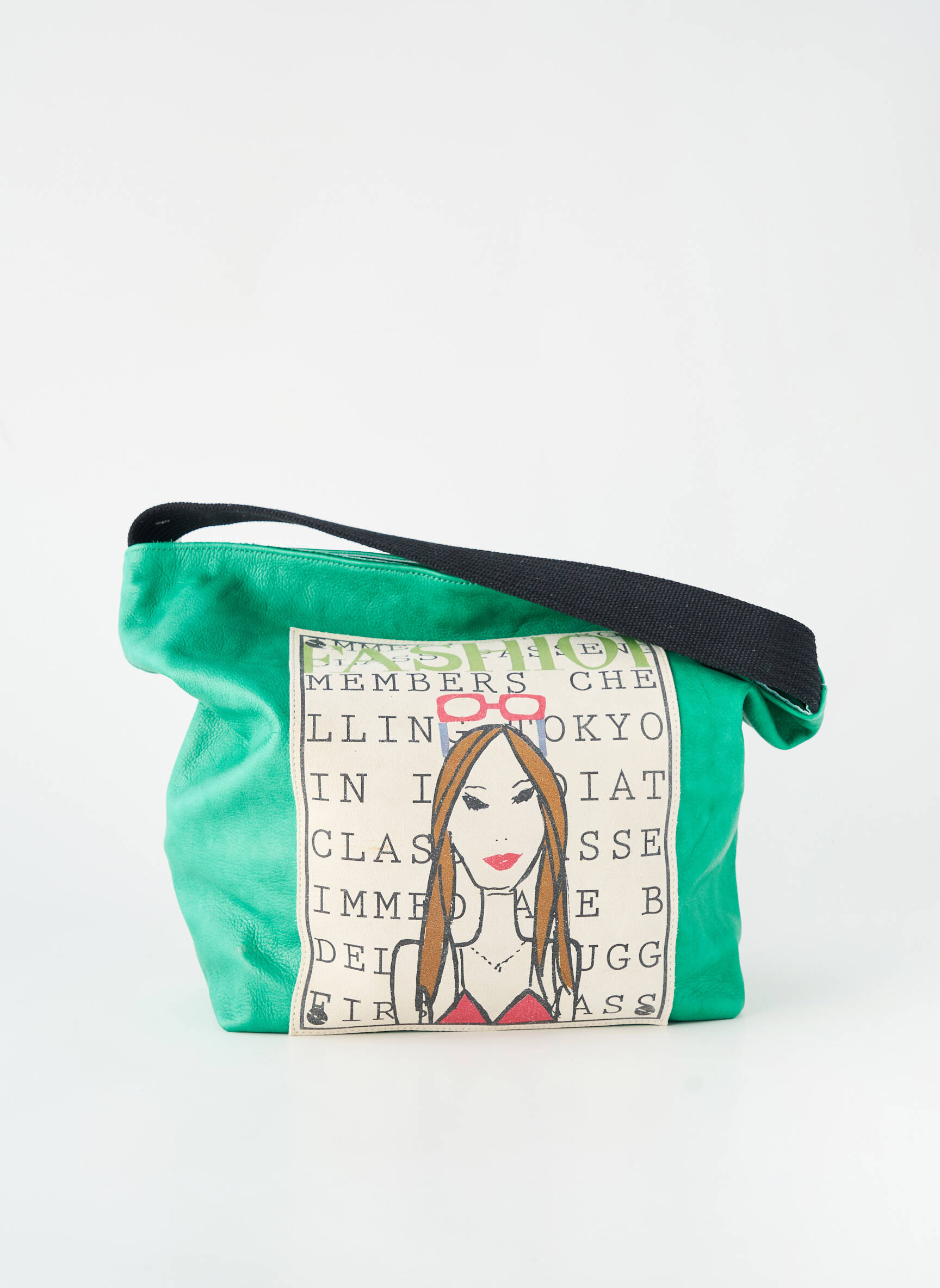 Geantă tip de purtare mână formă de geantă shopper verde BARBARA RIHL femeie