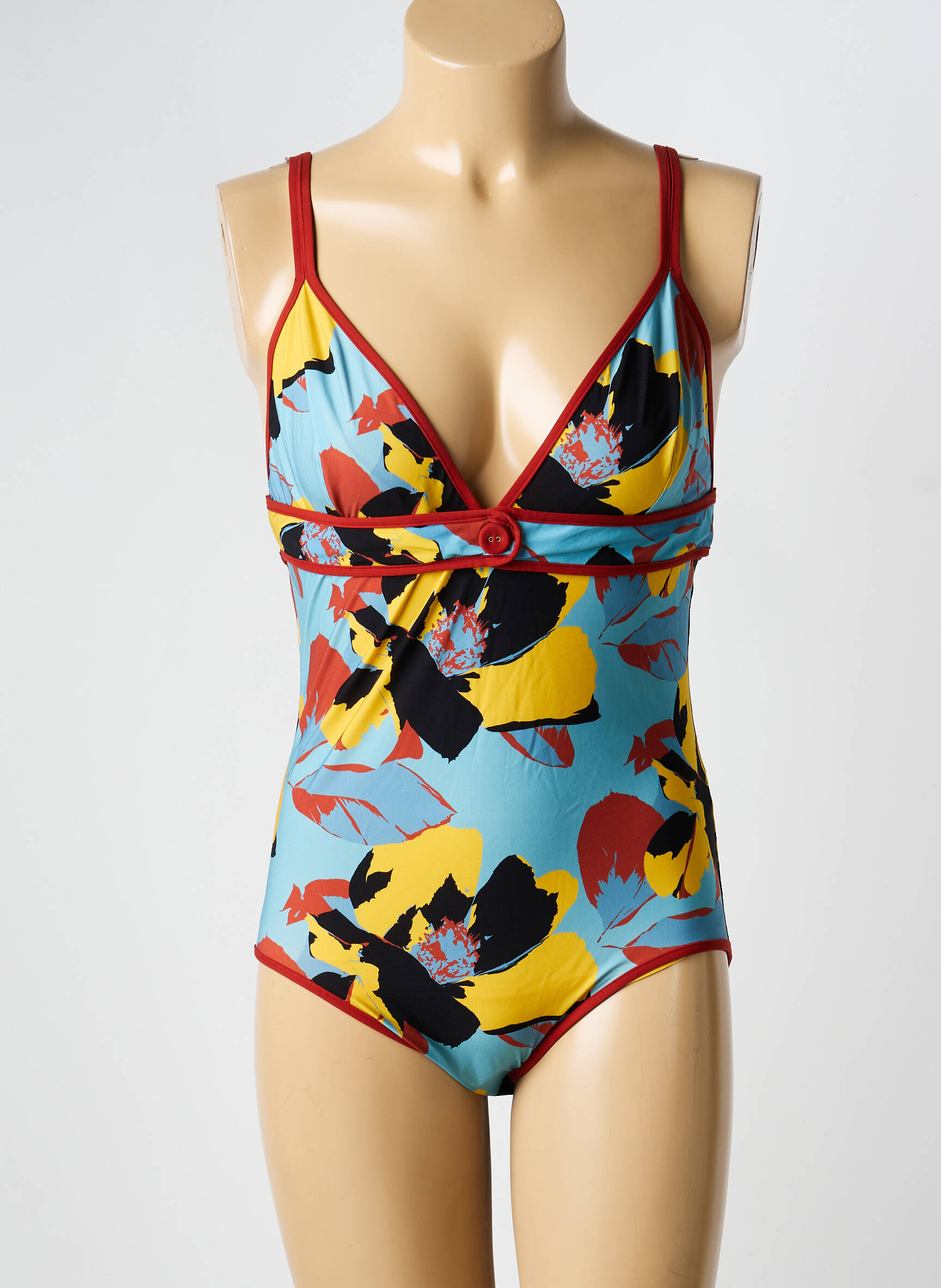 Costum de baie dintr-o singură piesă imprimeu fantezie albastru VANITY FAIR femeie