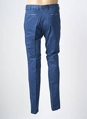 Pantalon slim talie cu cleme mărime normală albastru NINO LORETTI bărbat
