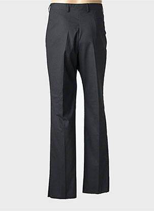 Pantalon drept talie cu cleme mărime normală negru SIROCCO bărbat