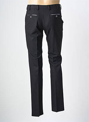 Pantalon slim talie cu cleme mărime normală negru KAMAO bărbat