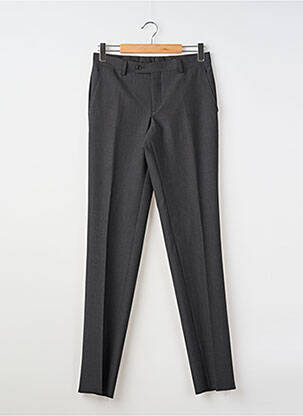 Pantalon slim talie cu cleme mărime normală negru SIROCCO bărbat