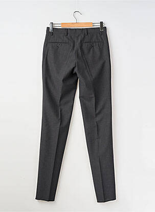 Pantalon slim talie cu cleme mărime normală negru SIROCCO bărbat