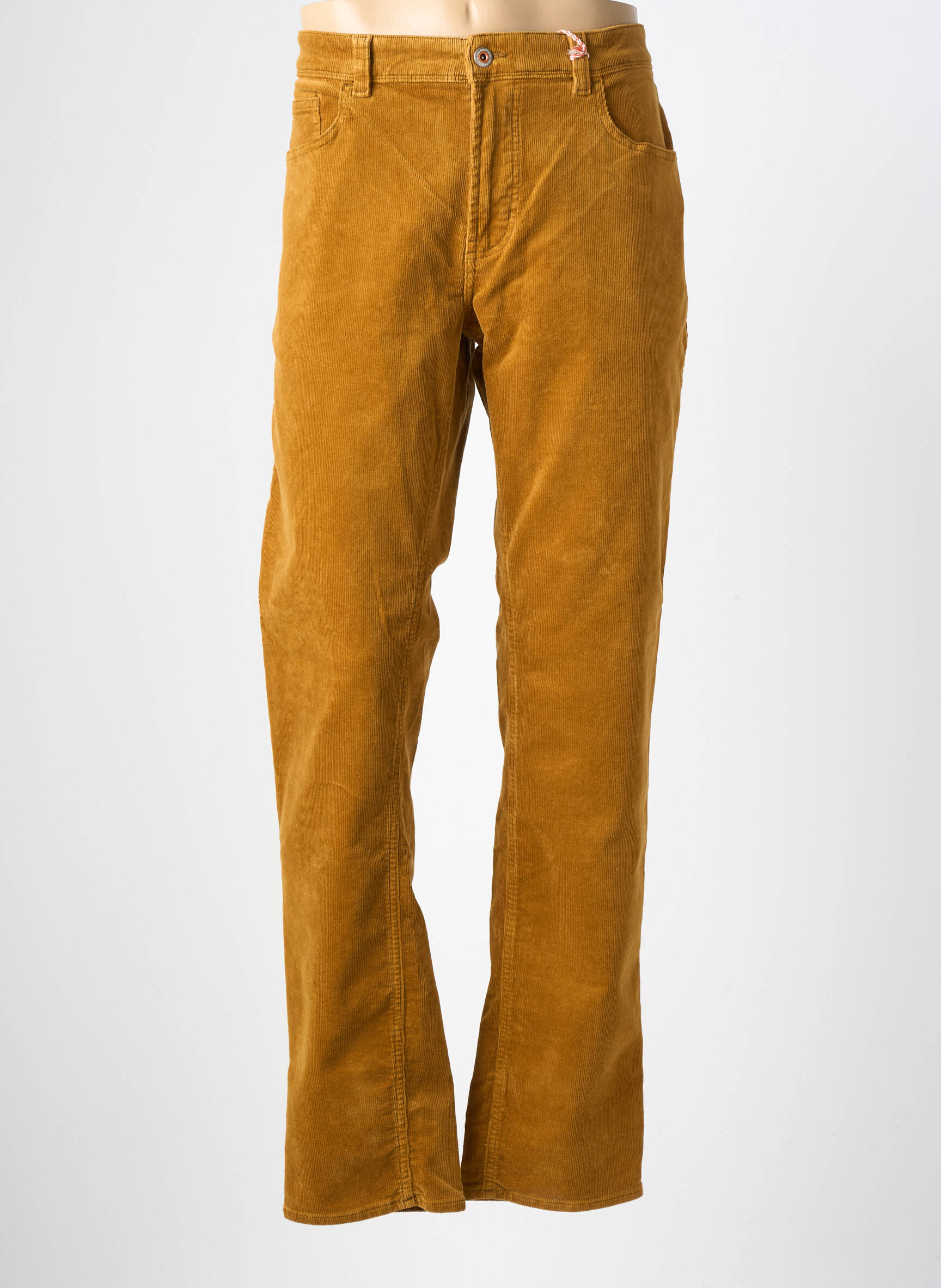 Pantalon slim țesătură catifea mărime normală galben HATTRIC bărbat