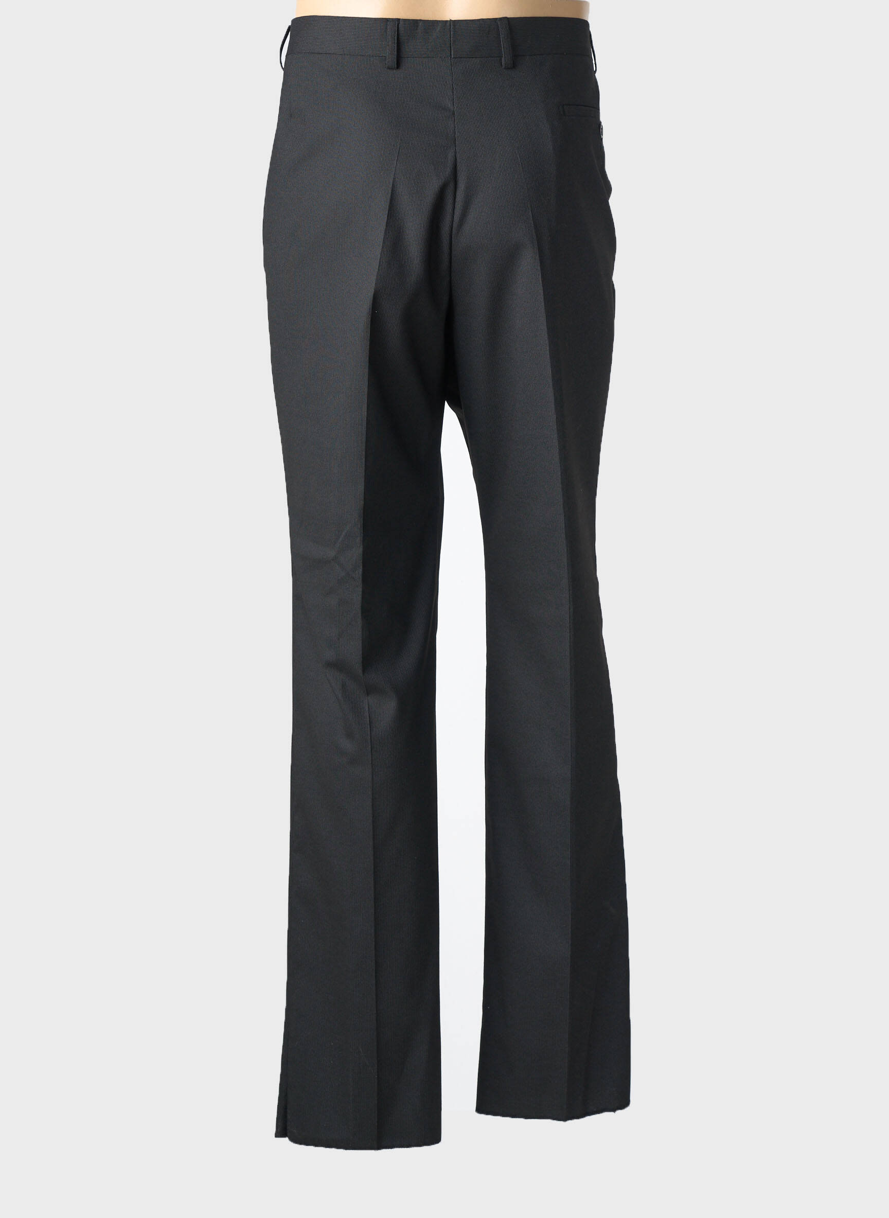 Pantalon drept talie cu cleme mărime normală negru SIROCCO bărbat