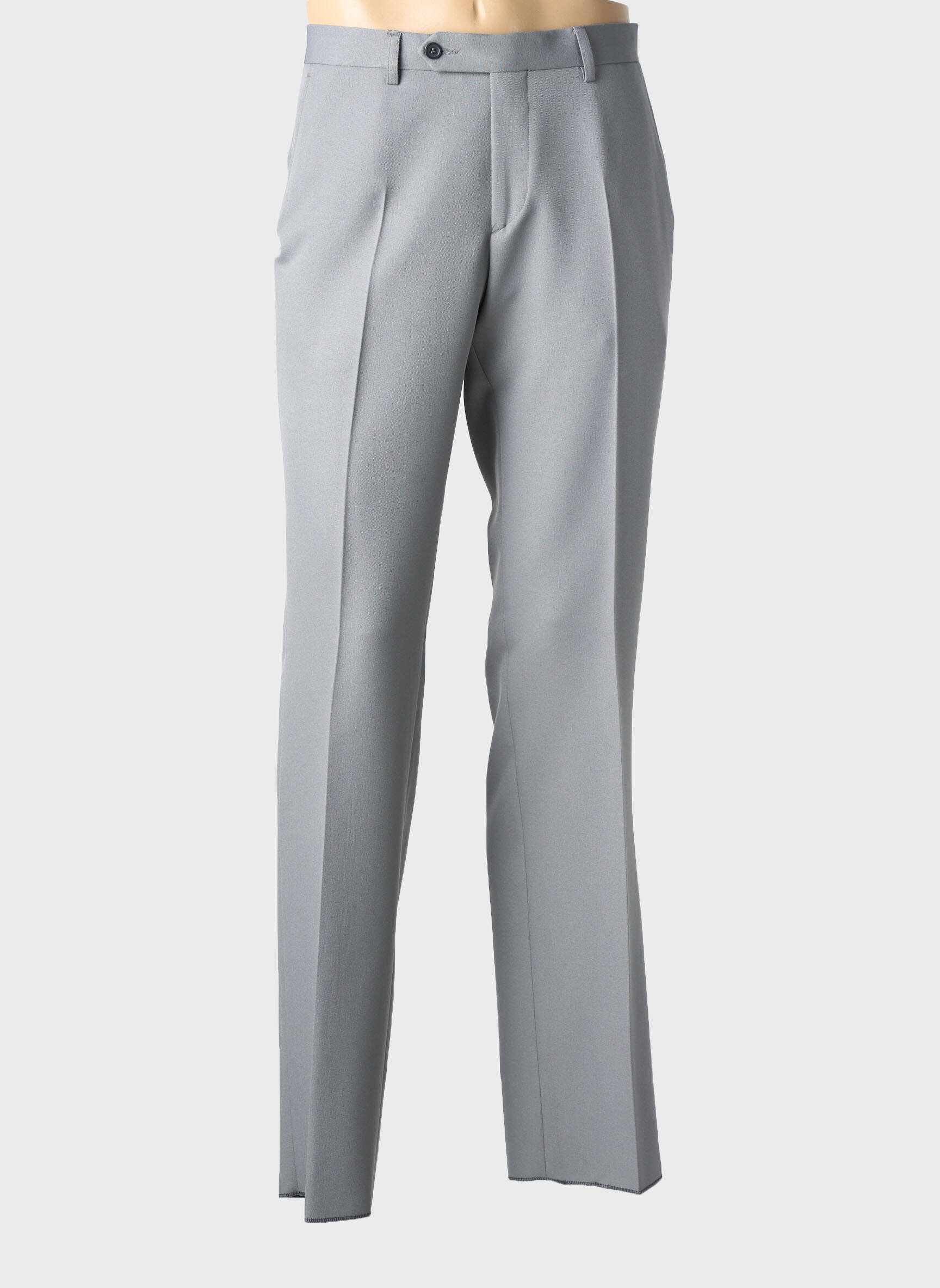 Pantalon slim talie cu cleme mărime normală gri SIROCCO bărbat