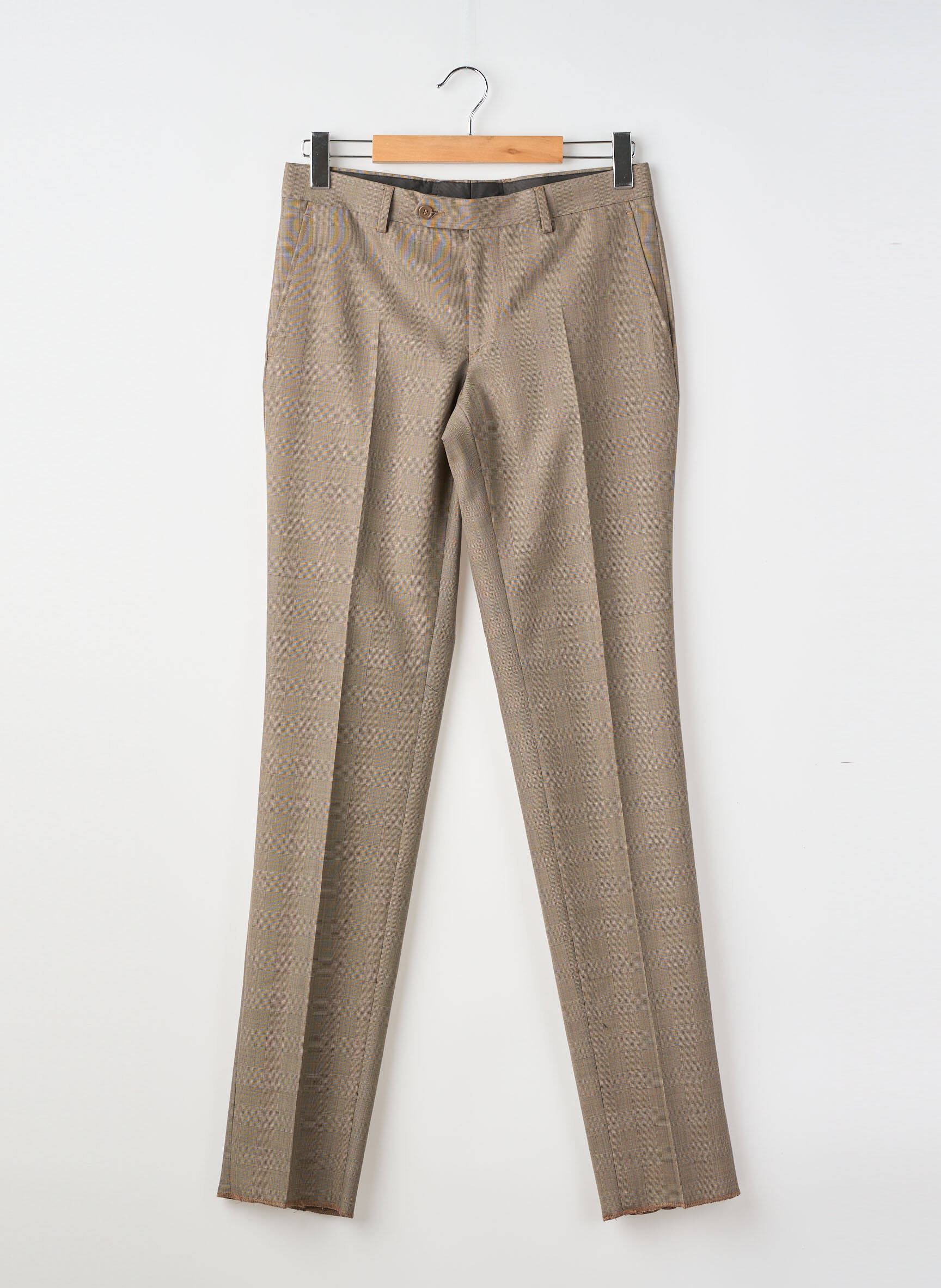 Pantalon slim talie cu cleme mărime normală gri SIROCCO bărbat