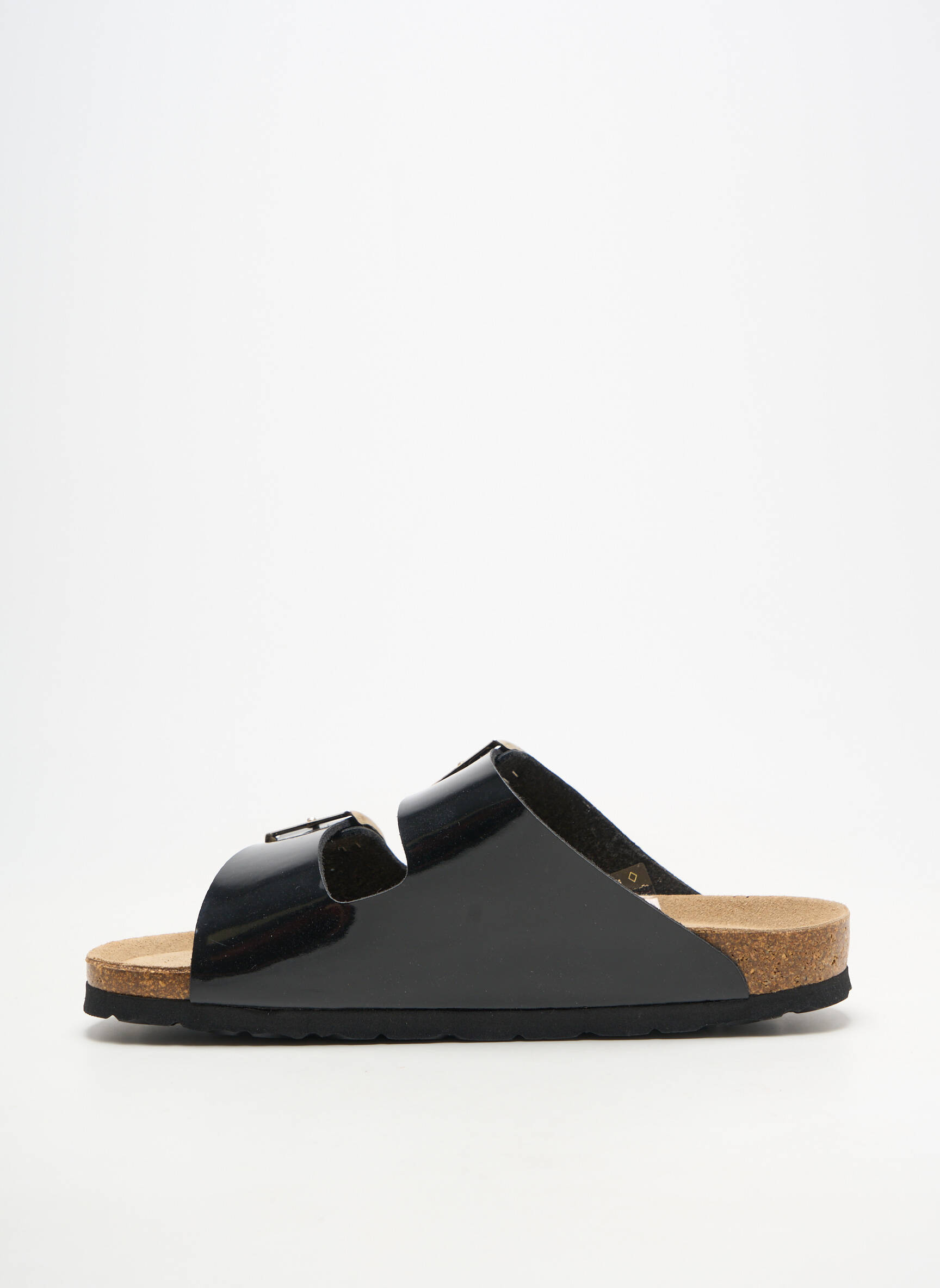 Mulete/saboți material neted toc plat până la 3 cm negru ROHDE femeie