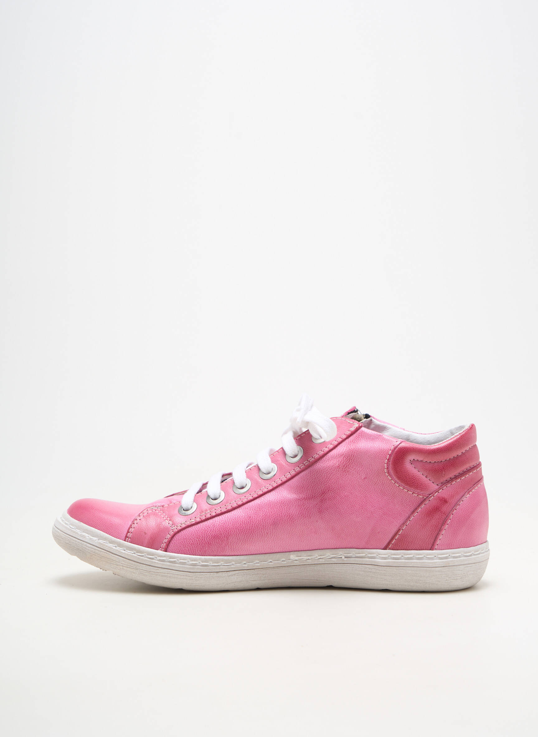 Adidași material neted toc plat până la 3 cm roz CHACAL femeie