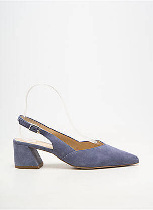 Mocasini toc de 4 la 6 cm albastru HOGL femeie