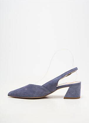 Mocasini toc de 4 la 6 cm albastru HOGL femeie