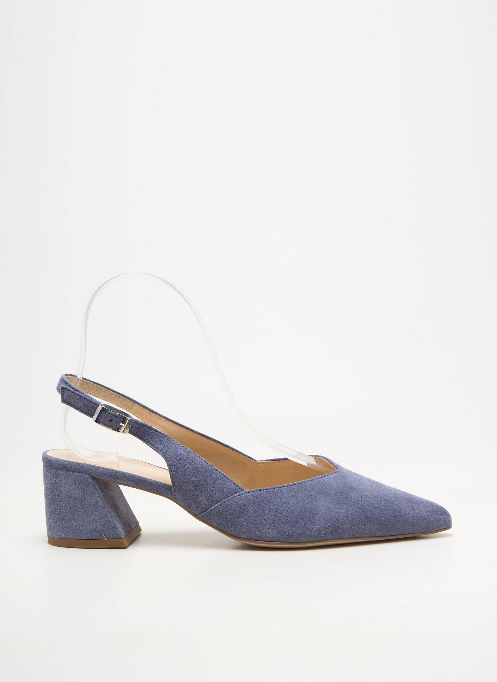 Mocasini toc de 4 la 6 cm albastru HOGL femeie