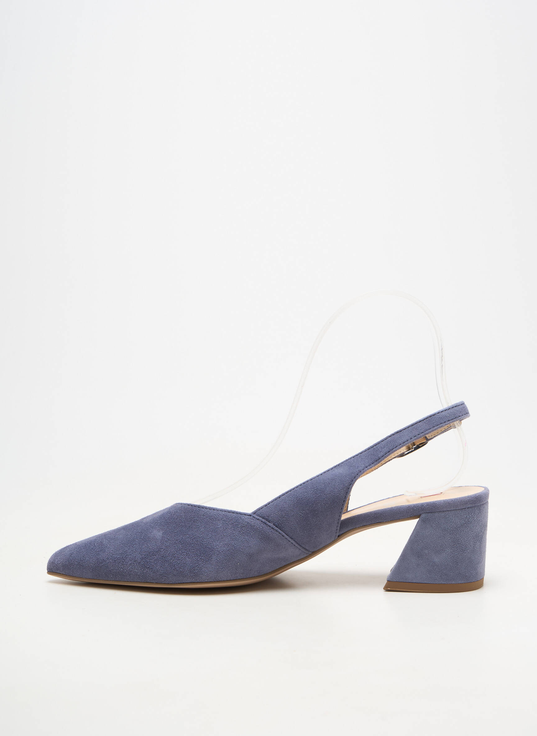 Mocasini toc de 4 la 6 cm albastru HOGL femeie