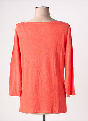 Tricou mâneci 3/4 mâneci 3/4 portocalie MAJESTIC FILATURES femeie