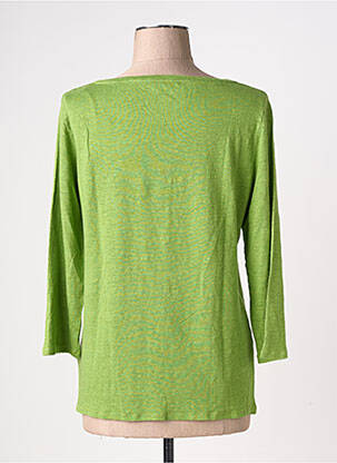 Tricou mâneci 3/4 mâneci 3/4 verde MAJESTIC FILATURES femeie