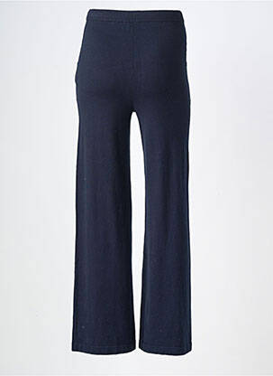 Pantalon larg buzunare talie înaltă albastru MAJESTIC FILATURES femeie