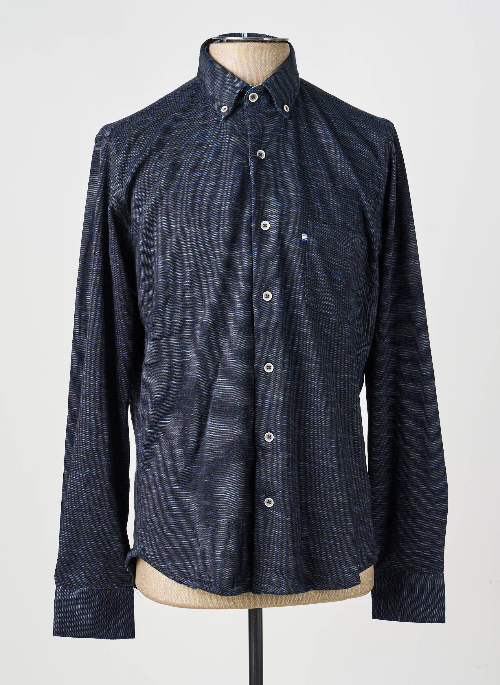 Cămașă cu mâneci lungi buzunare albastru DARIO BELTRAN bărbat