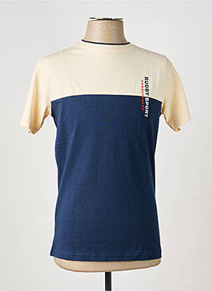 Tricou croială cambrată mâneci scurte bej CAMBERABERO bărbat