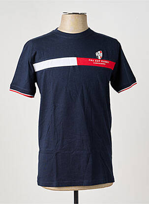 Tricou croială cambrată mâneci scurte albastru CAMBERABERO bărbat