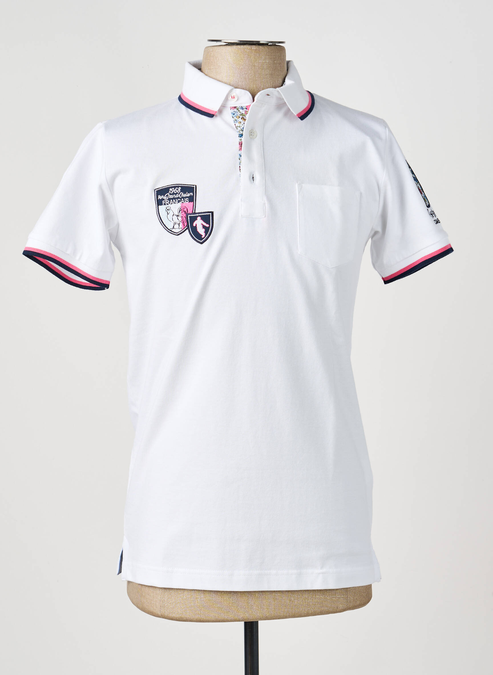 Polo țesătură jersey mâneci scurte alb CAMBERABERO bărbat