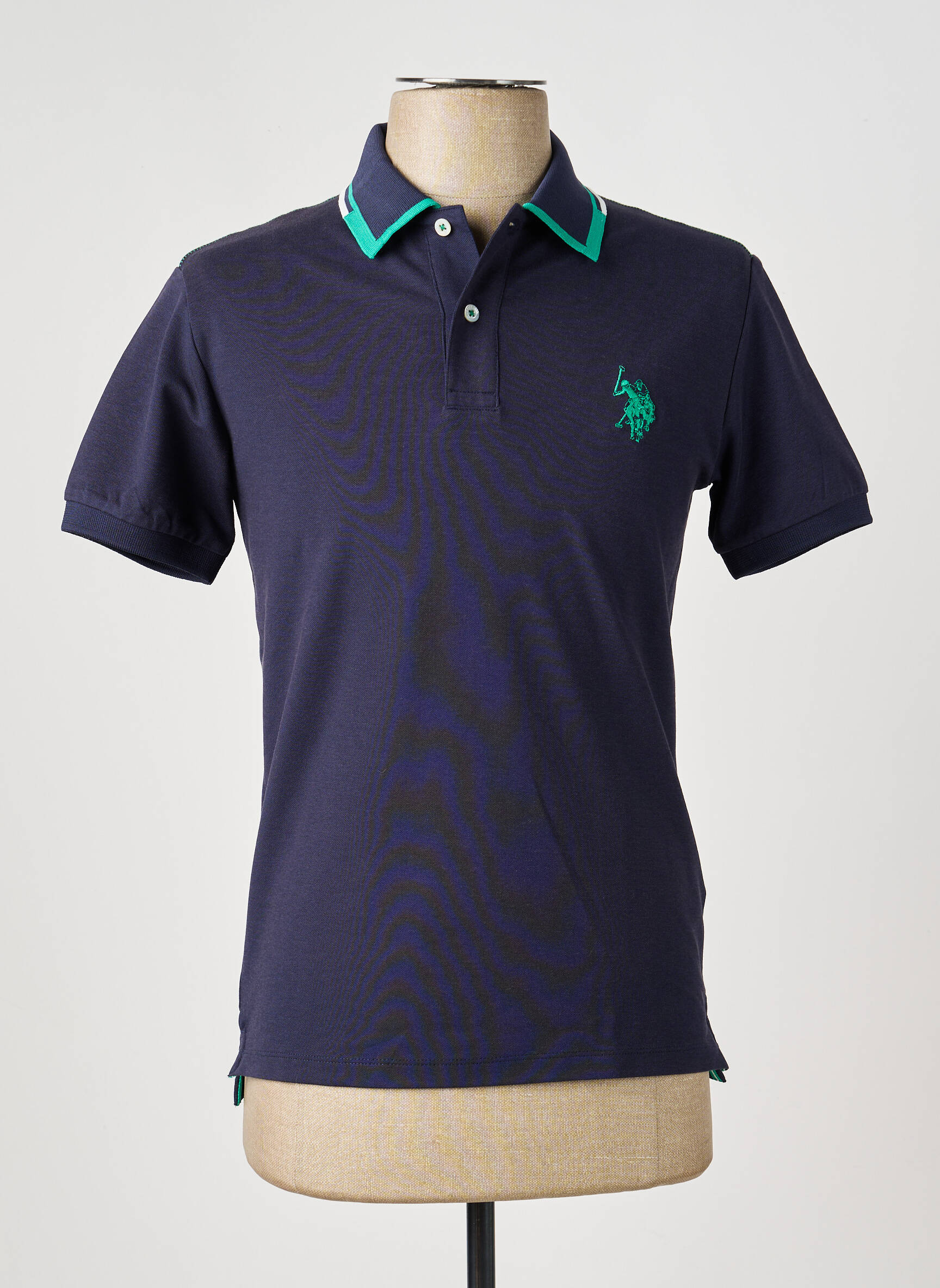 Polo serigrafie mâneci scurte albastru U.S. POLO ASSN bărbat