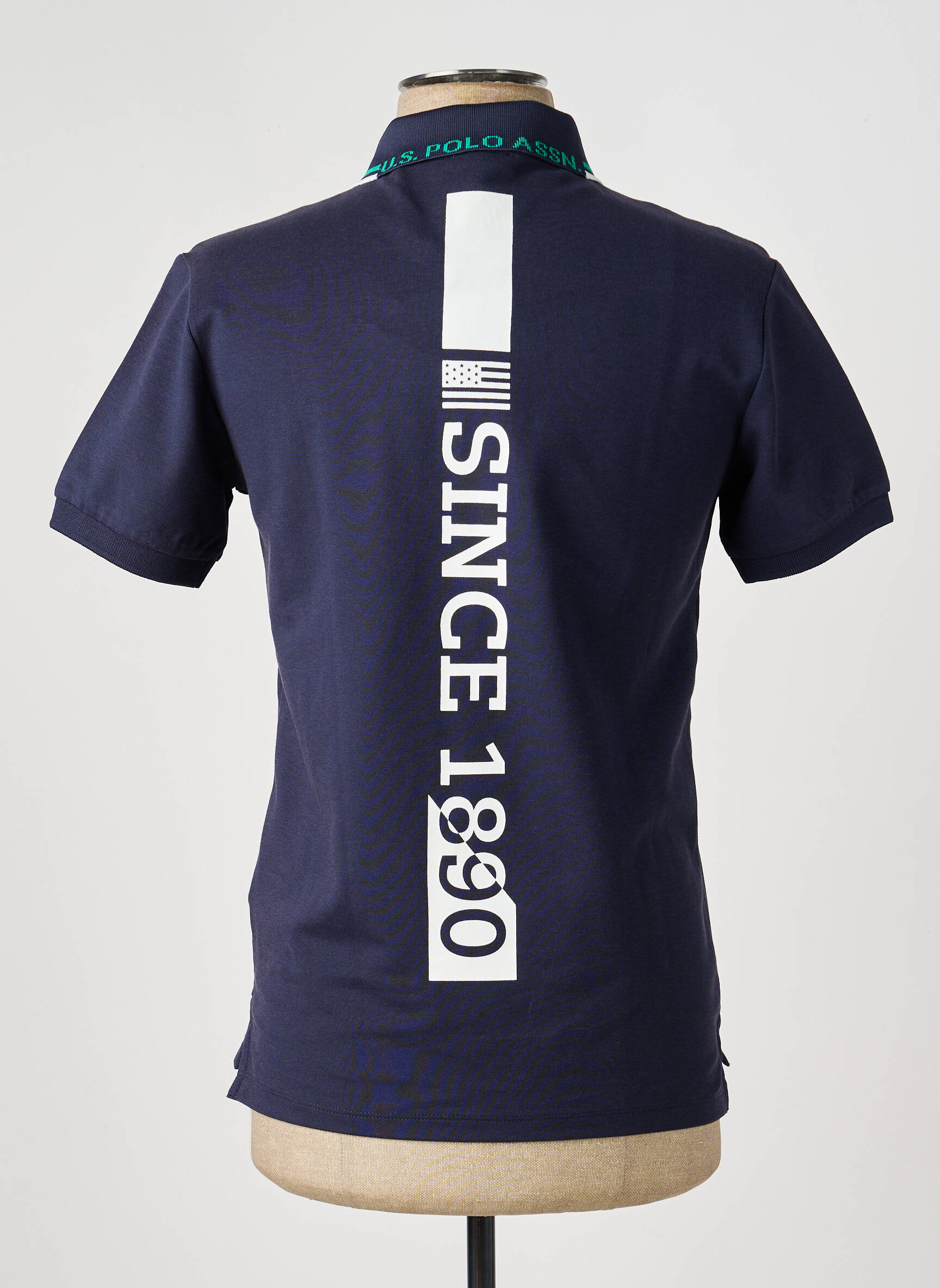 Polo serigrafie mâneci scurte albastru U.S. POLO ASSN bărbat