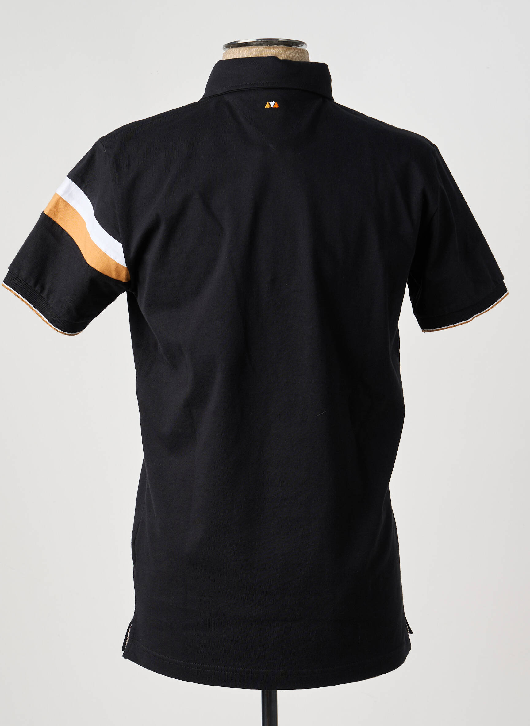 Polo țesătură jersey mâneci scurte negru CAMBERABERO bărbat