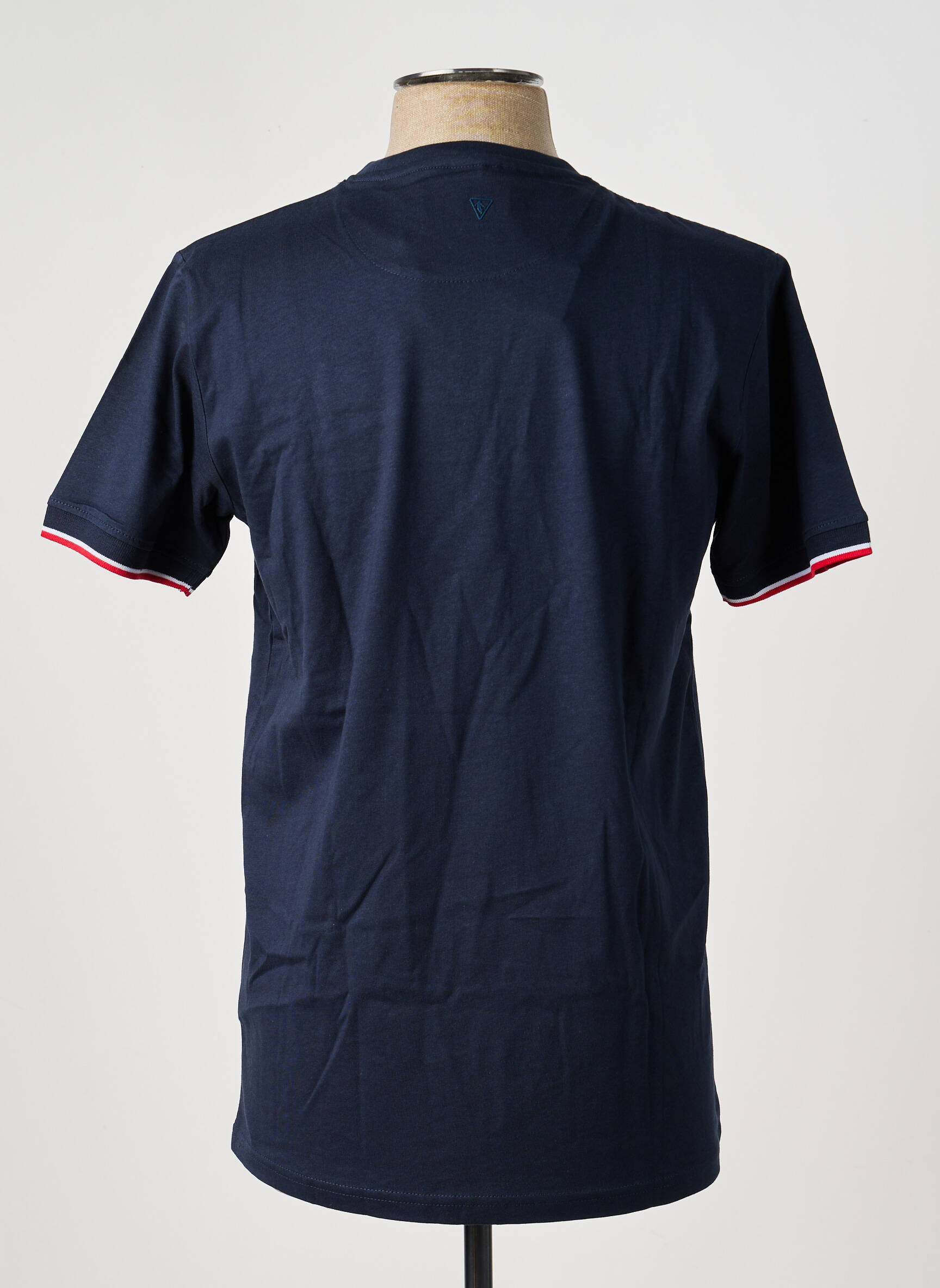 Tricou croială cambrată mâneci scurte albastru CAMBERABERO bărbat