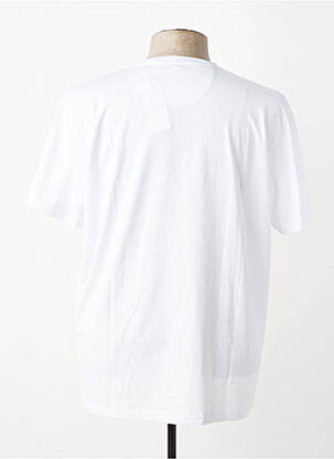 Tricou croială dreaptă mâneci scurte alb CAMBERABERO bărbat