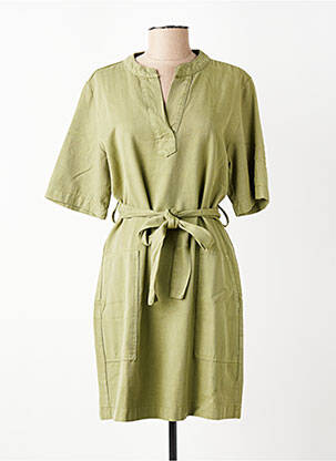 Rochie scurtă mâneci scurte mâneci scurte verde PAKO LITTO femeie