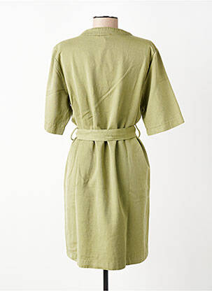 Rochie scurtă mâneci scurte mâneci scurte verde PAKO LITTO femeie