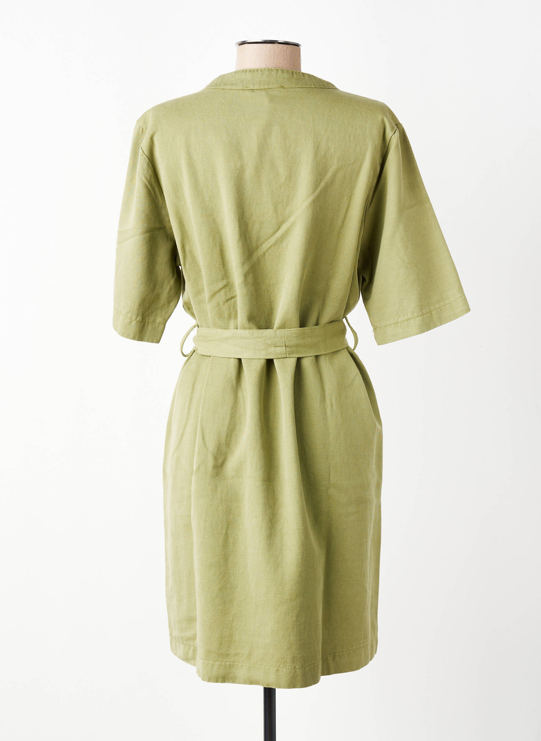 Rochie scurtă mâneci scurte mâneci scurte verde PAKO LITTO femeie